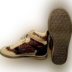 Snake skin High boot sneakers